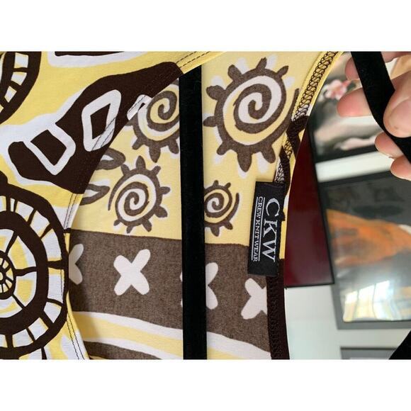 Crew Knit Wear CKW large‎ yellow and brown - Picture 4 of 4